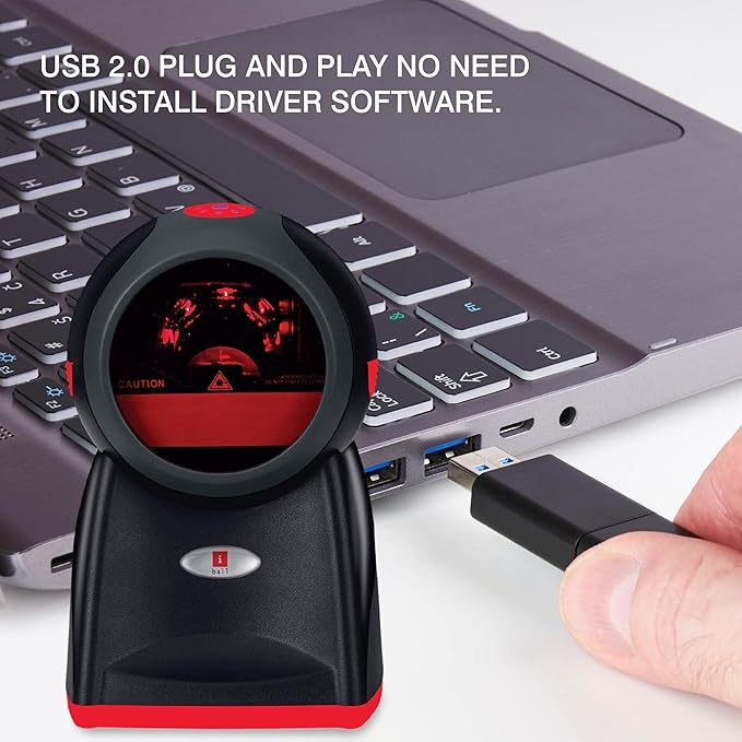 Red Scan OMNI-2D: 2D Wired Barcode Scanner, Omni-Directional